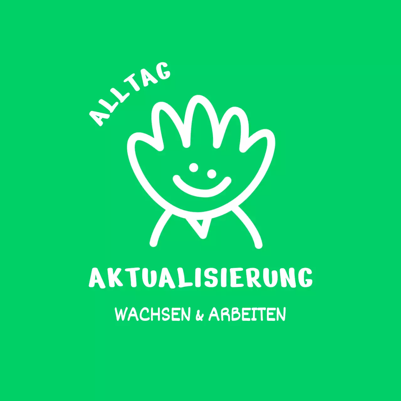 Rundes Design mit Handschrift