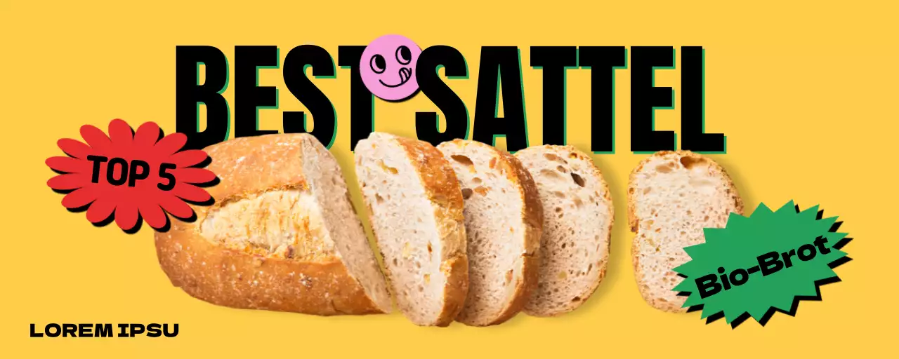 Werben Sie für Ihre gelbe Konzeptbäckerei