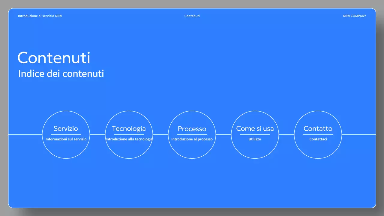 Un semplice brief di servizio nero e blu