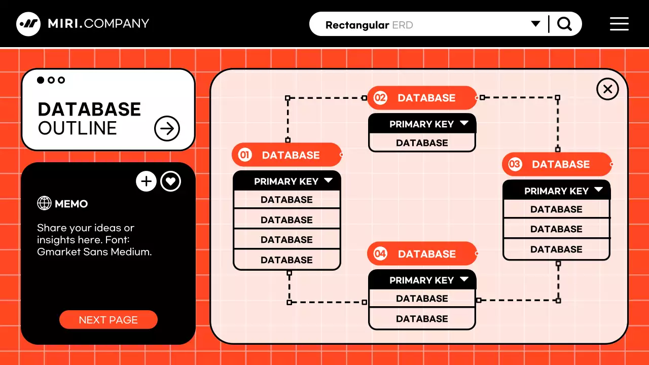 검정과 핫핑크의 사이버 컨셉 개발자를 위한 ERD 기획서