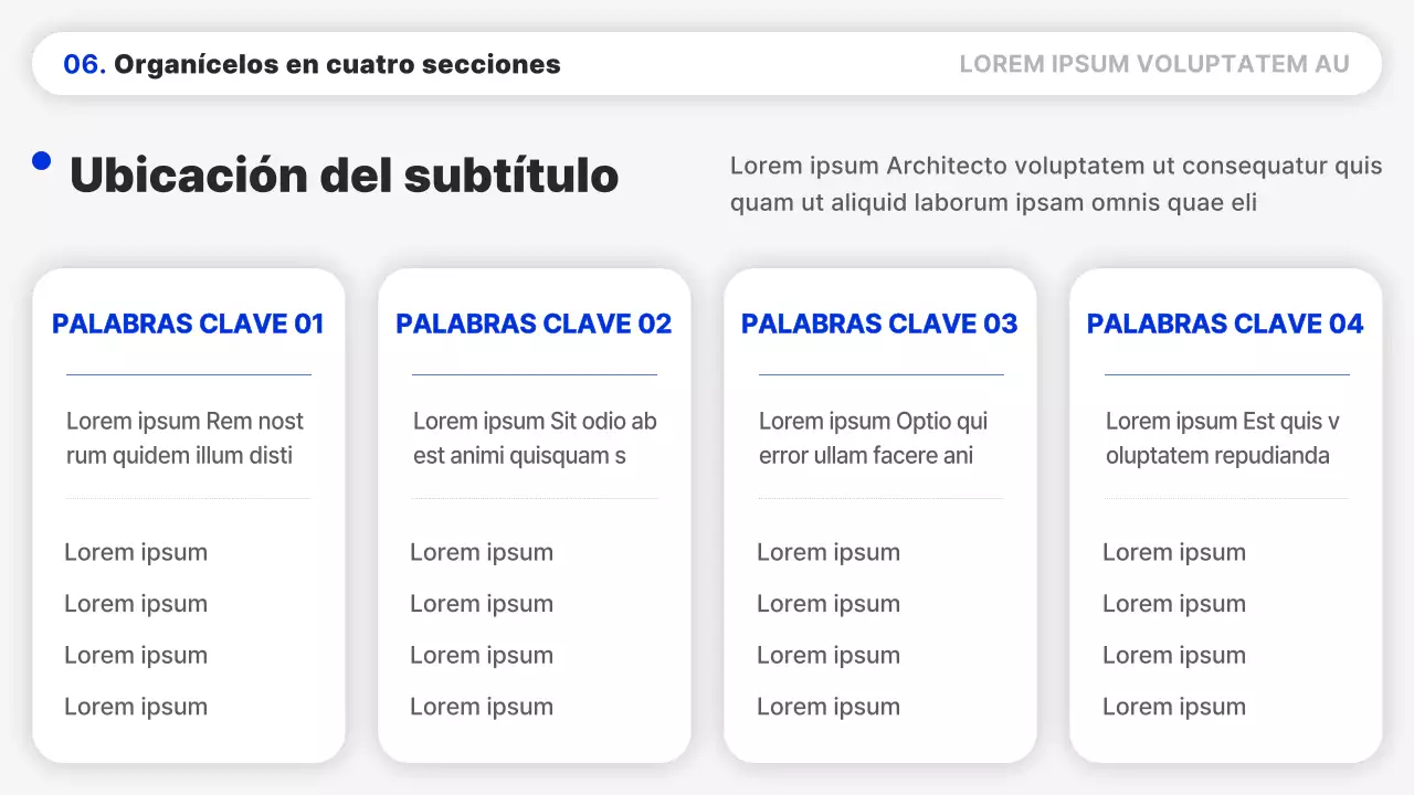 Un sencillo informe en azul y negro