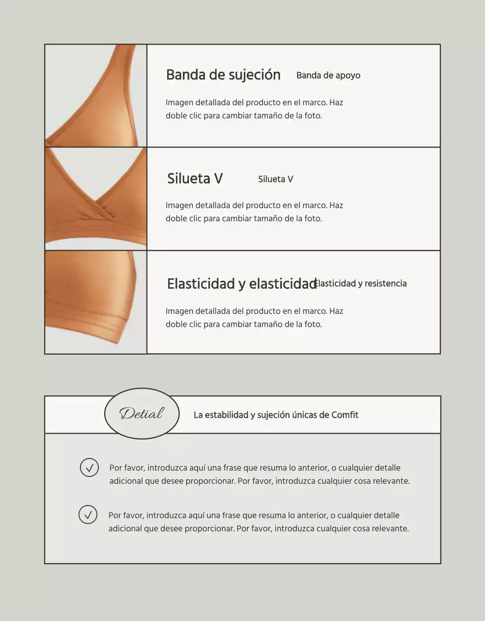 Anuncio de ropa interior simple en blanco y chartreuse