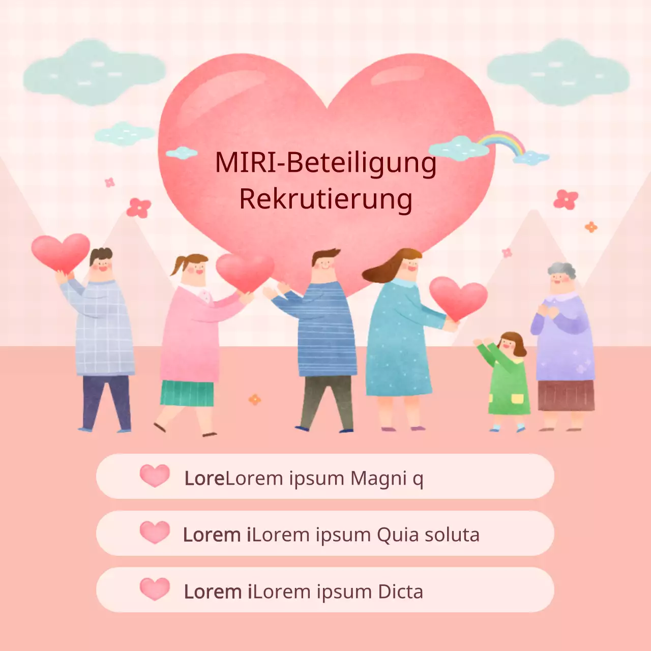 Rosa und hellblauer ESG-Managementbericht des Unternehmens