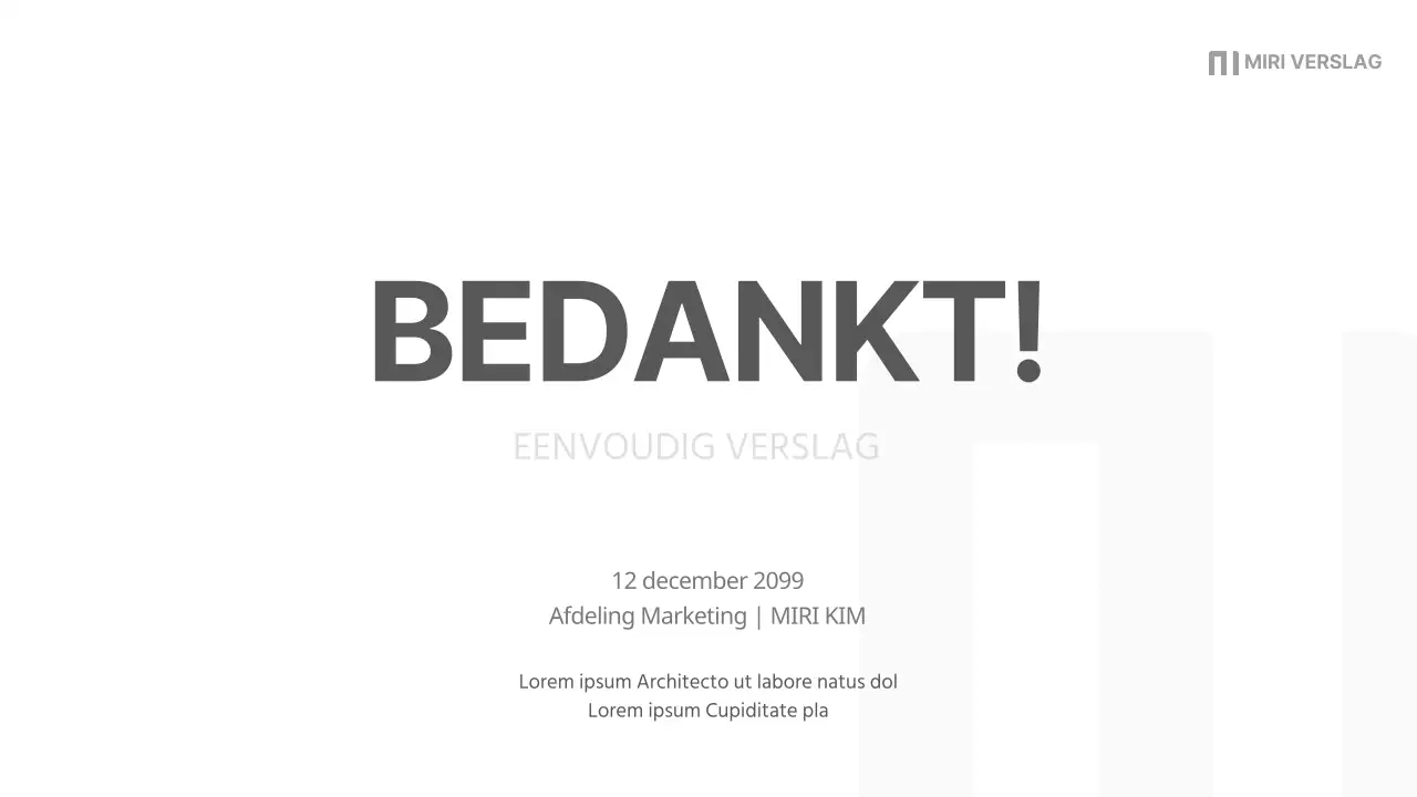 Een eenvoudig bedrijfsrapport in zwart en grijs