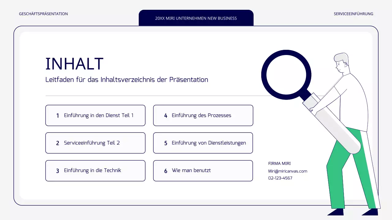 Ein einfaches grünes und graues neues Dienstleistungsangebot