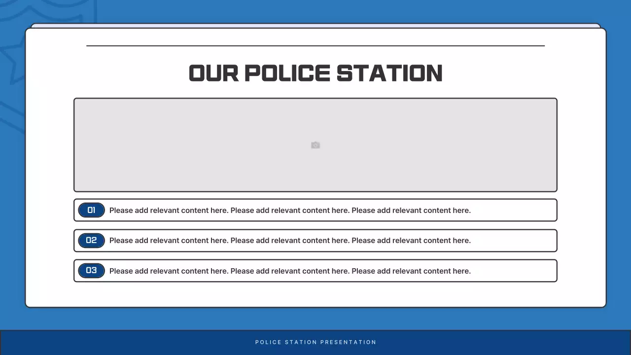 Blue Modern Police Newsletter Presentation