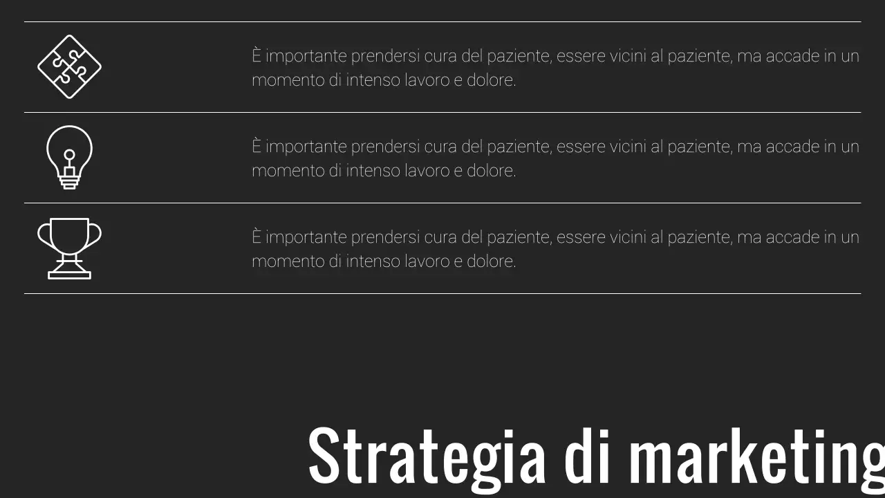 Relazione aziendale minimale in bianco e nero