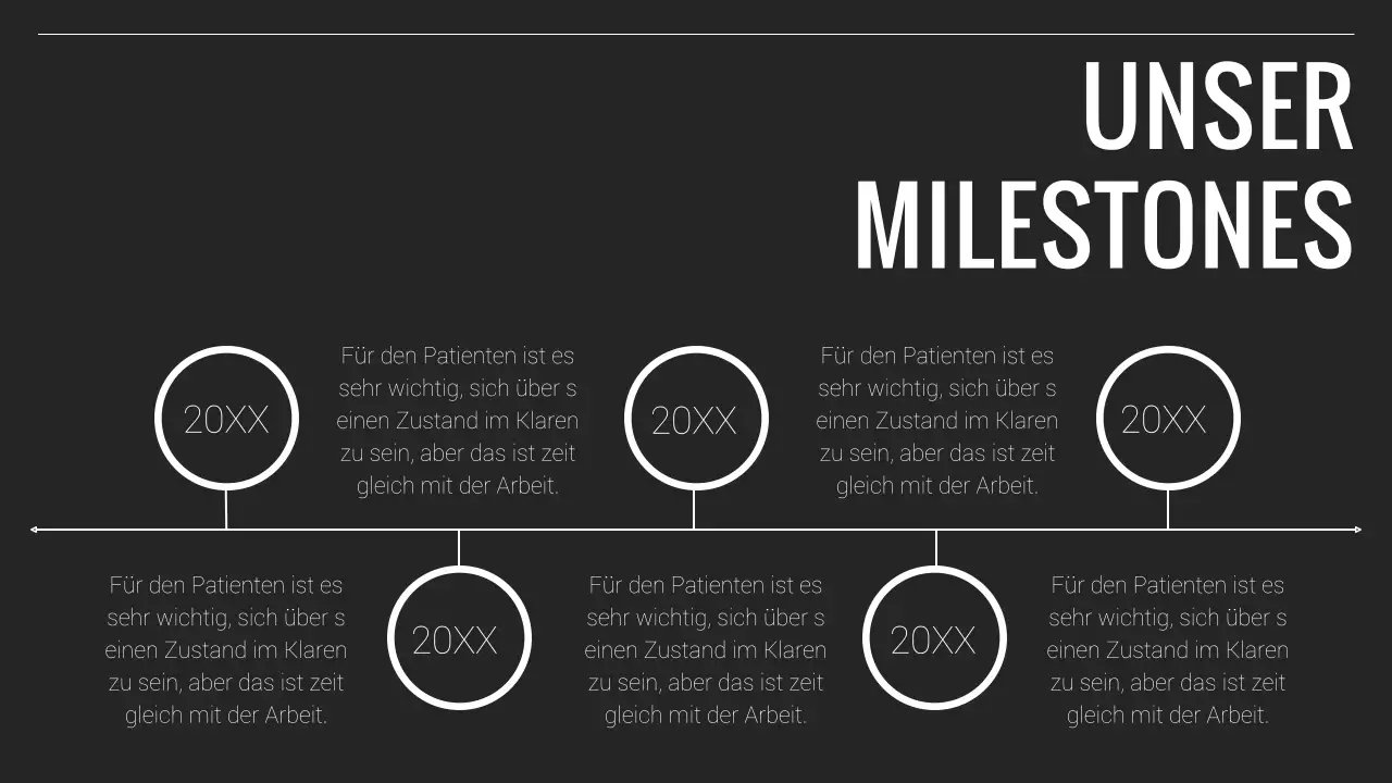 Schwarzer und weißer Minimal-Geschäftsbericht