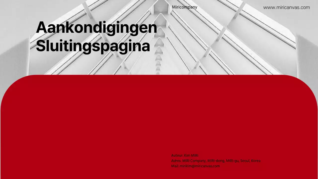 Eenvoudig rapport in rood en grijs