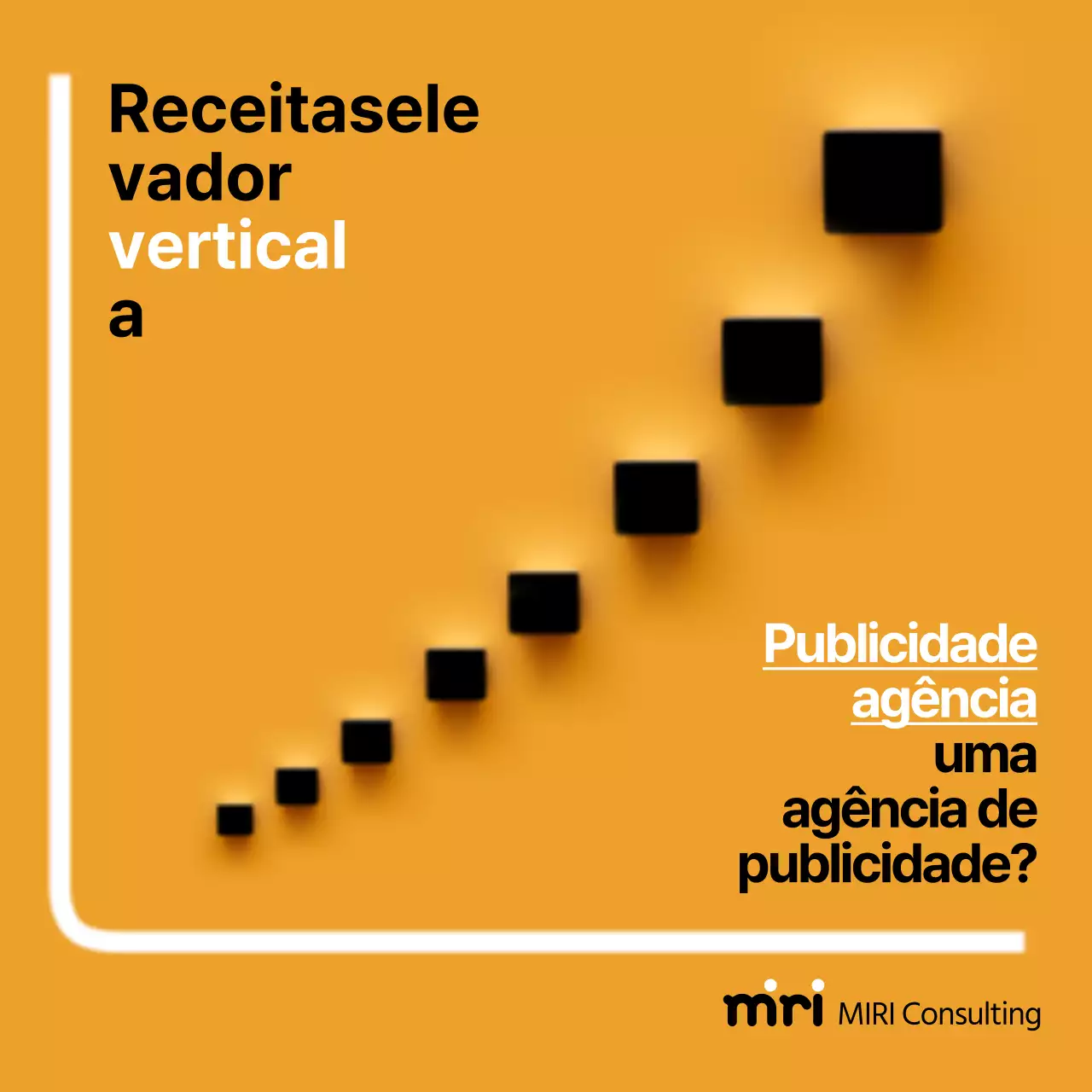 Anúncio de consultoria simples com fundo amarelo