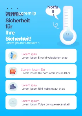 Ein schlichter Kaltwetterratgeber in Weiß und Hellblau