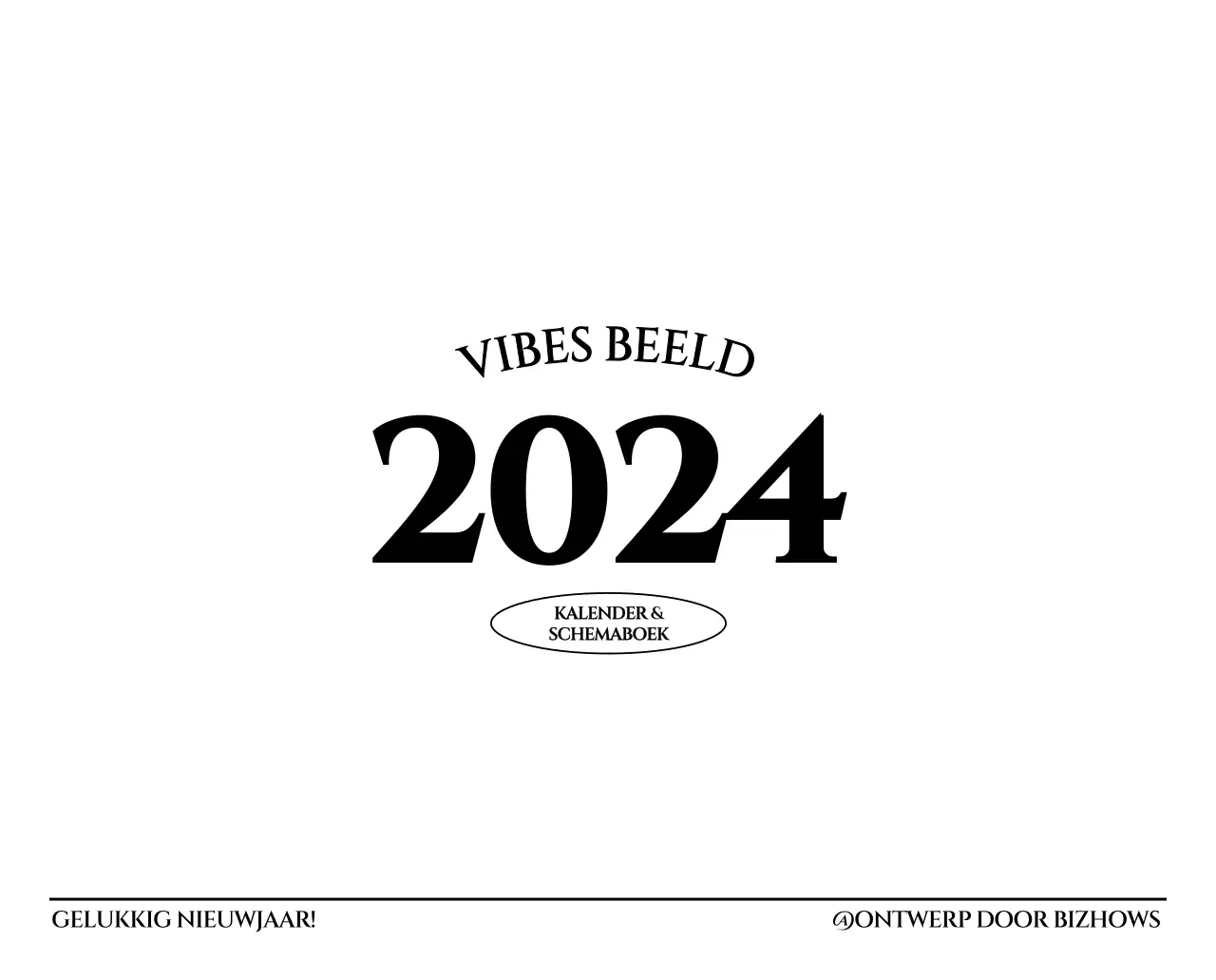 Eenvoudige stijl muurkalender met zwart-wit emotionele reisfotografie concept