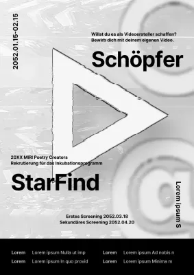 Graue und schwarze kybernetische Schöpfer Ausbildungsprogramm Anzeige