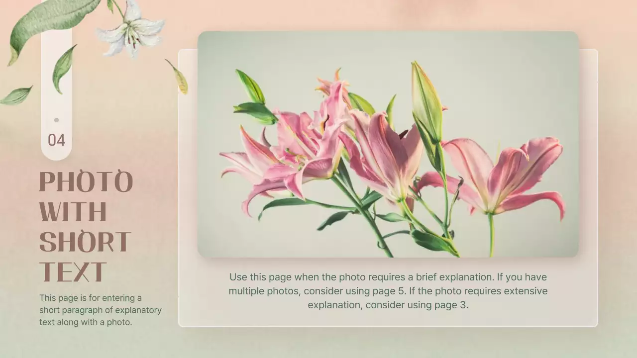 Pink Elegant Floral Presentation