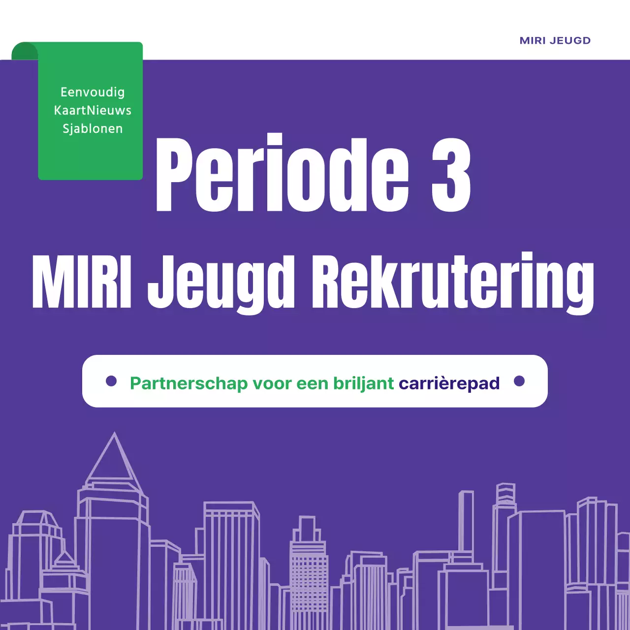 Een eenvoudige wervingspitch voor de gemeenschap met samenvattingen en bora's