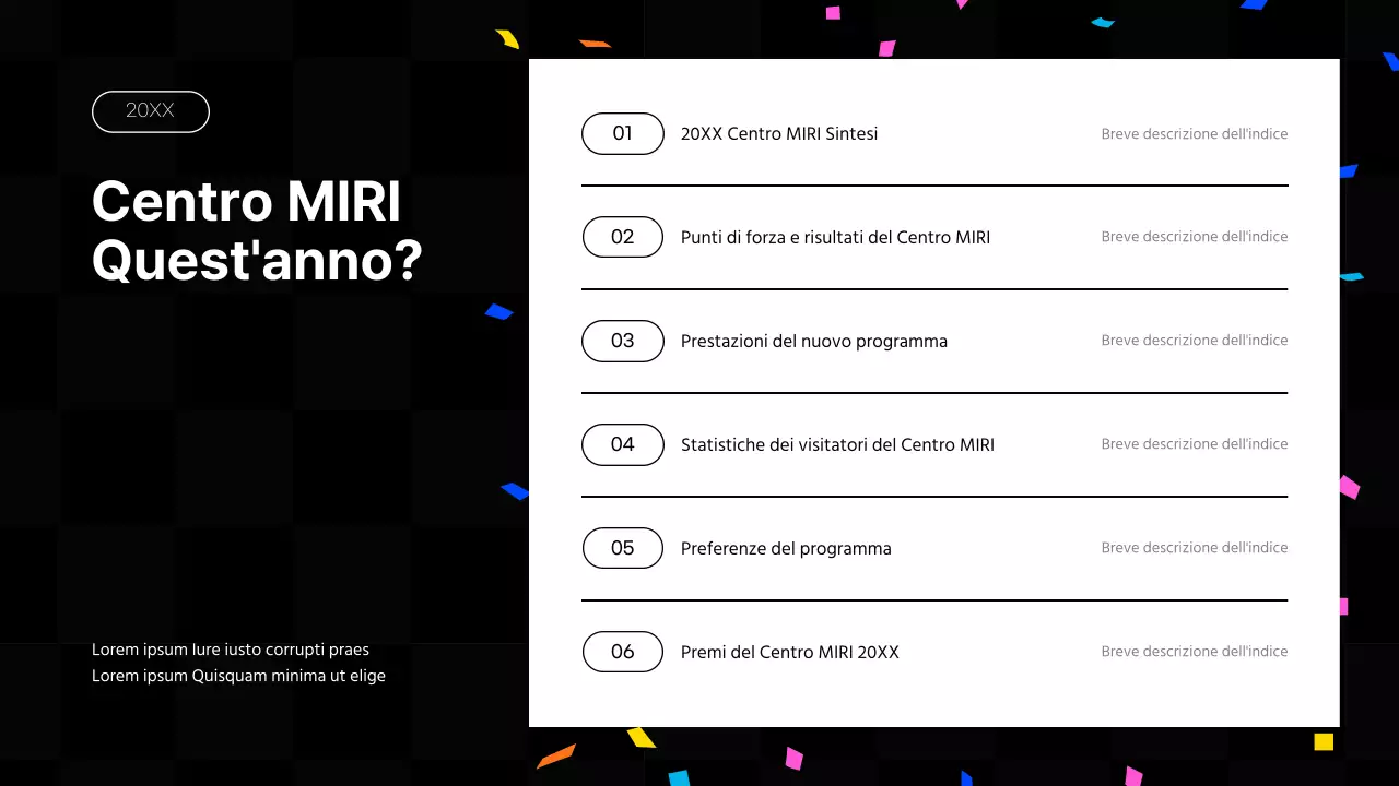 Rapporti finanziari di fine anno in stile kitsch, in rosa acceso e colori fluorescenti.