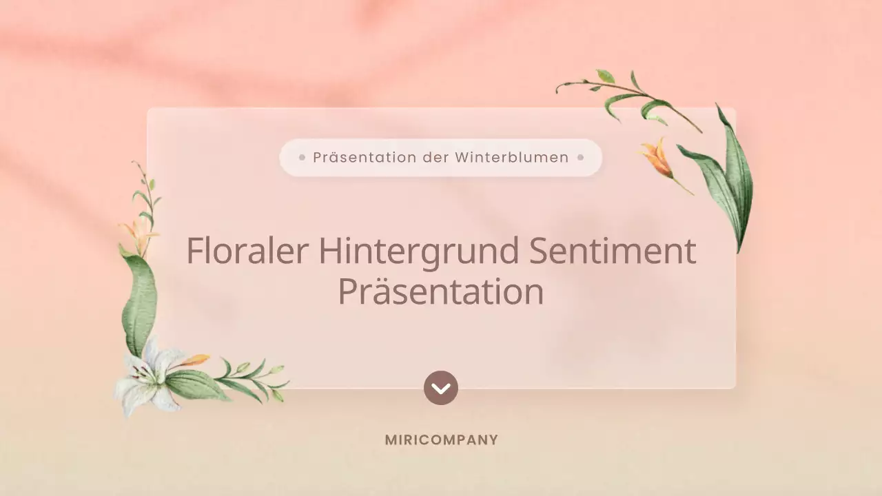 Einfache Winterblumen in rosa und gelber Aufmachung
