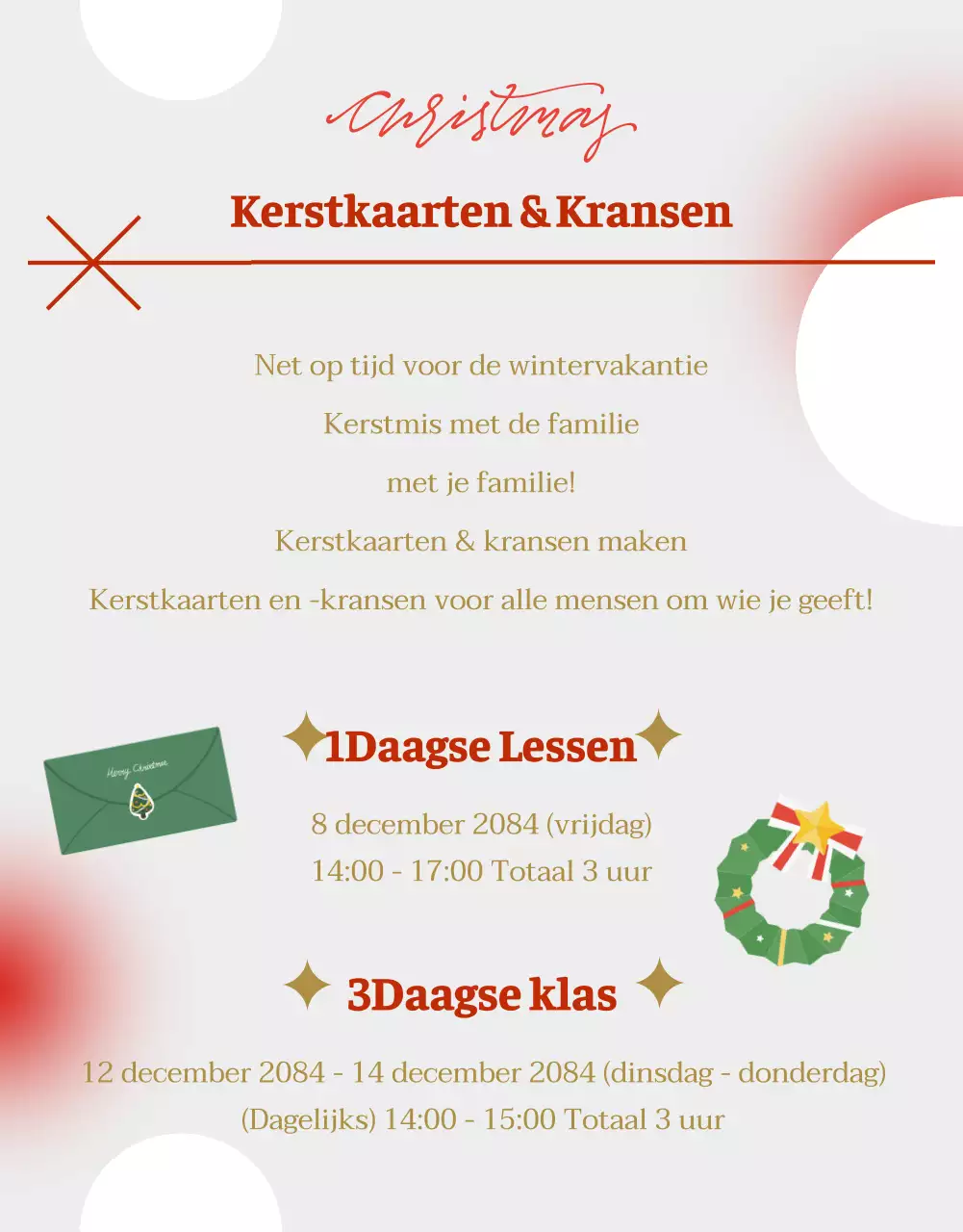 Een grijs, gezellig kerstschema promoten