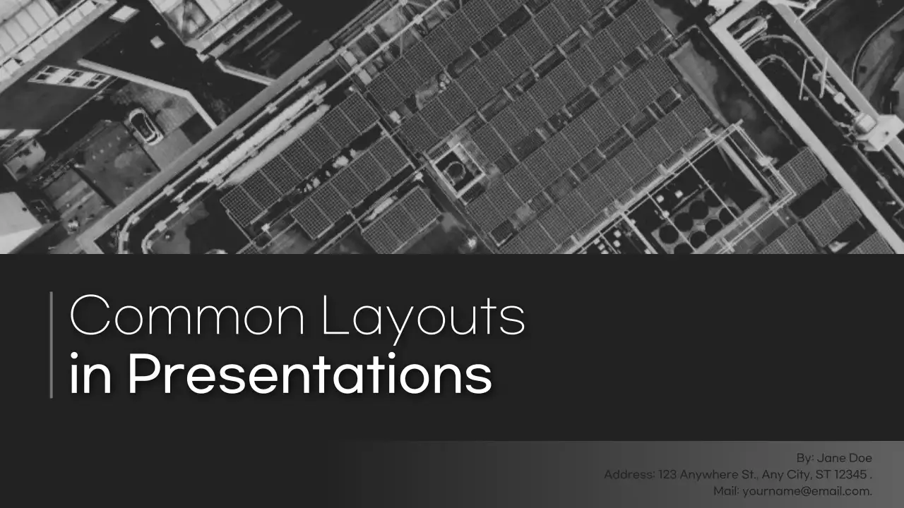Black Modern Layout Guide Presentation