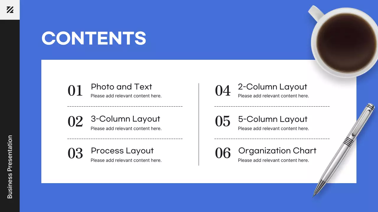 The Modern Worker in Blue Business Presentation