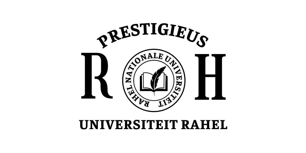 Classy uitziende school met schoollogo en schreeflettertype