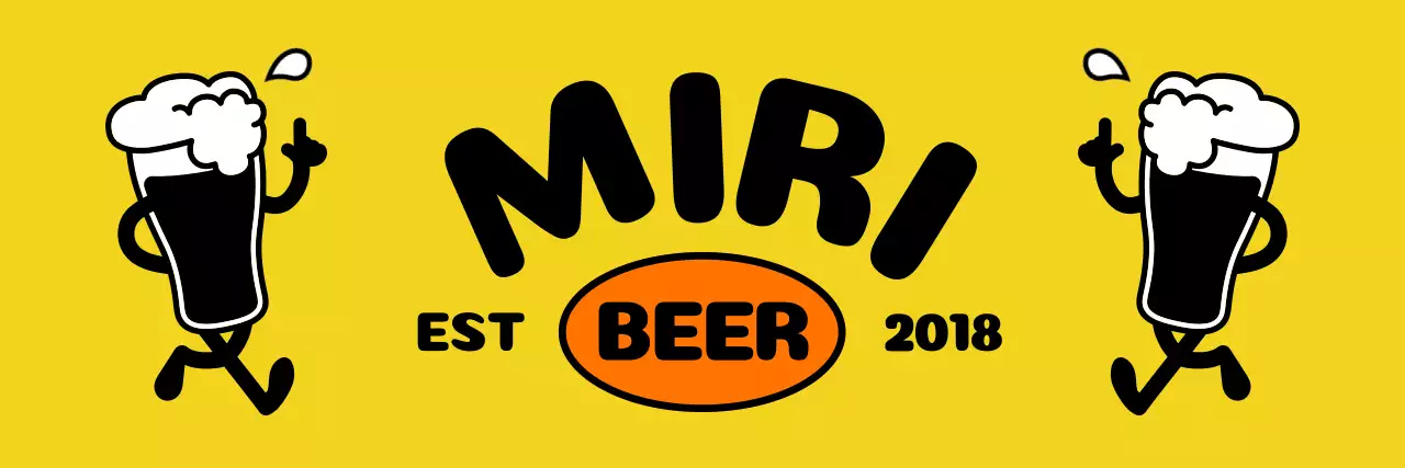 Food descriptions with cute beer characters