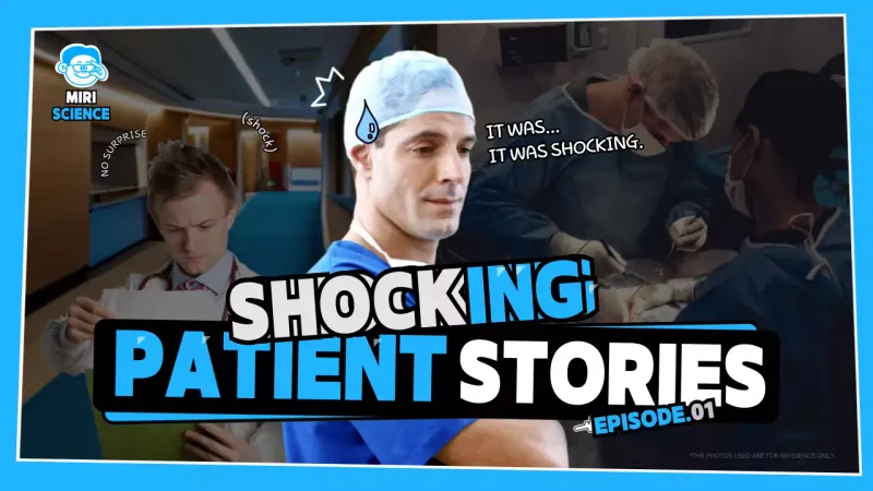 Blue Comic Medical Vlog YouTube Thumbnail