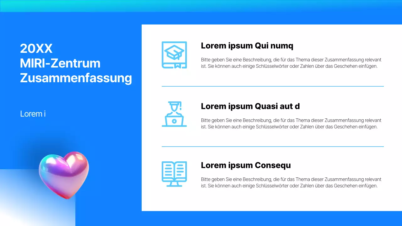 Kitschige Leistungsbeurteilungsberichte zum Jahresende in Blau