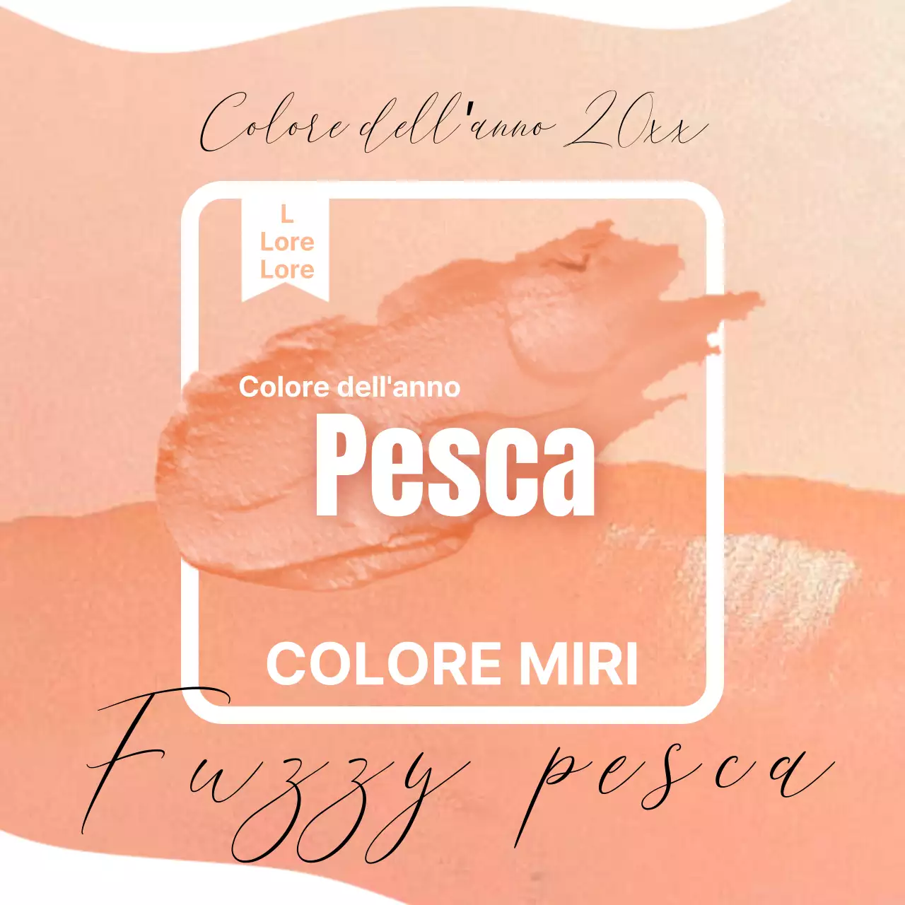 Promuovere un colore pesca di classe con l'arancione