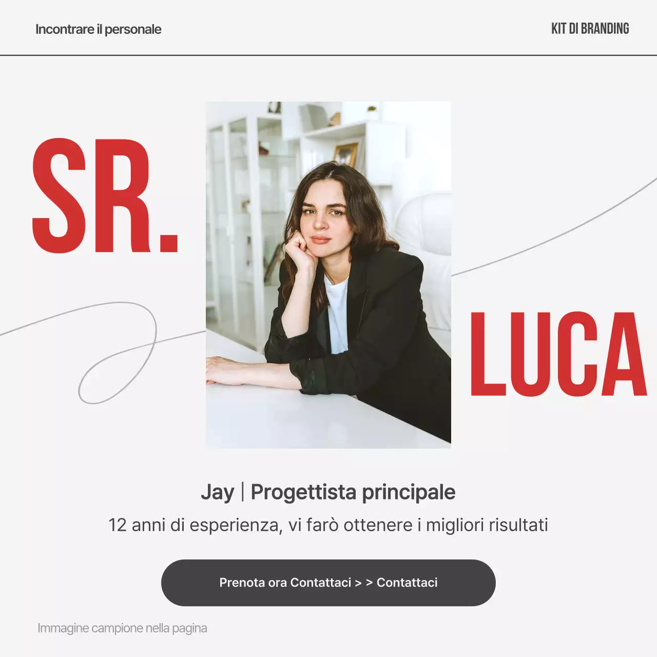 Post del marchio di capelli moderni Red