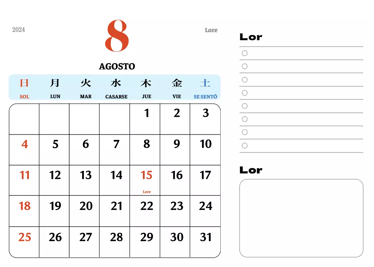 Posavasos retro rojo y azul calendario de recuerdos