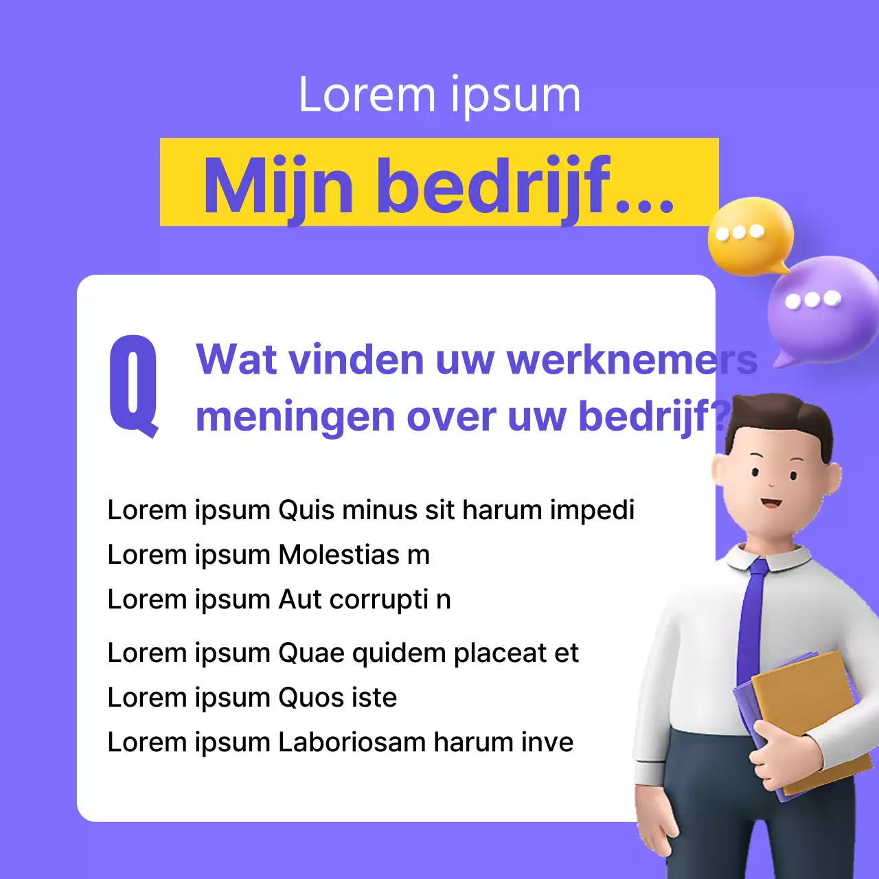 Een eenvoudige 3D merkintroductie in mauve