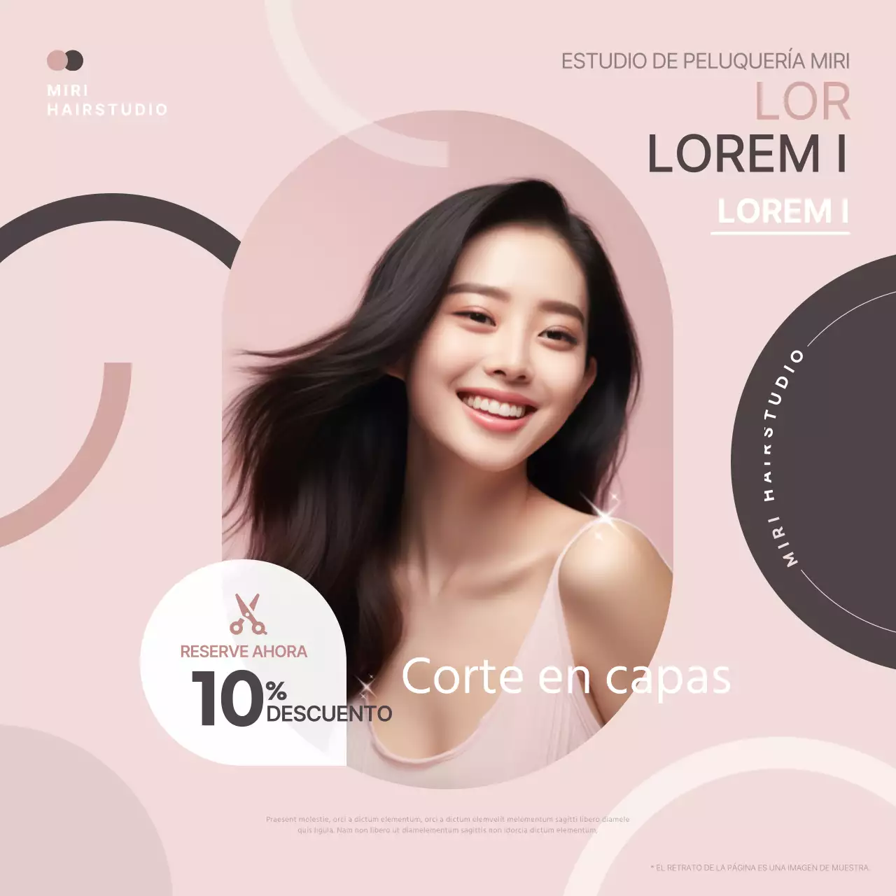 Promueva un lujoso look de salón en rosas y marrones