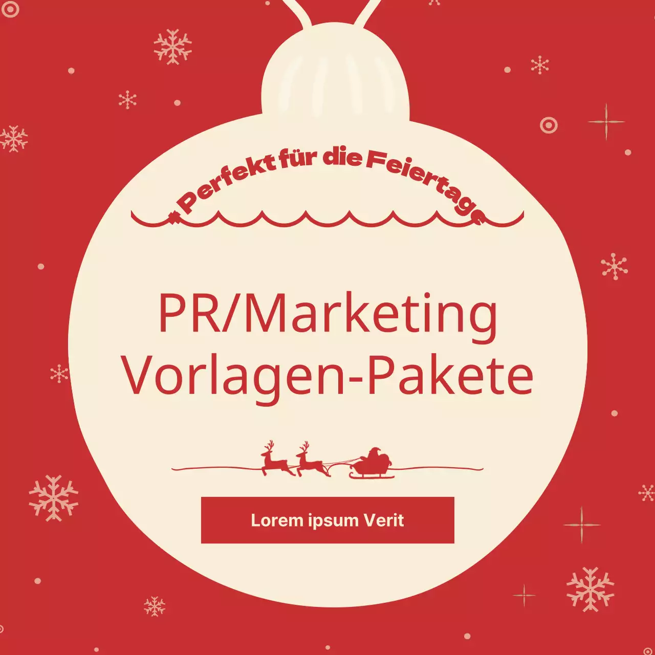 Werbeanzeigen zu Weihnachten in Rot