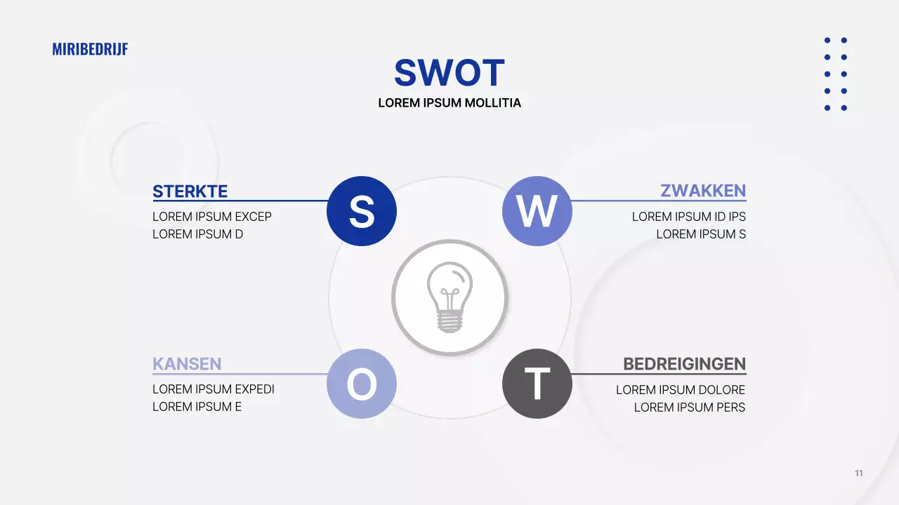 Een grijze, eenvoudige bedrijfspresentatie