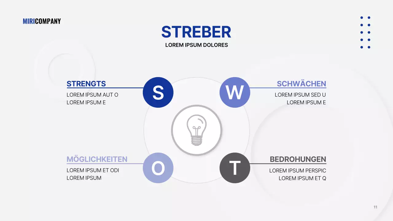 Eine graue, einfache Geschäftspräsentation