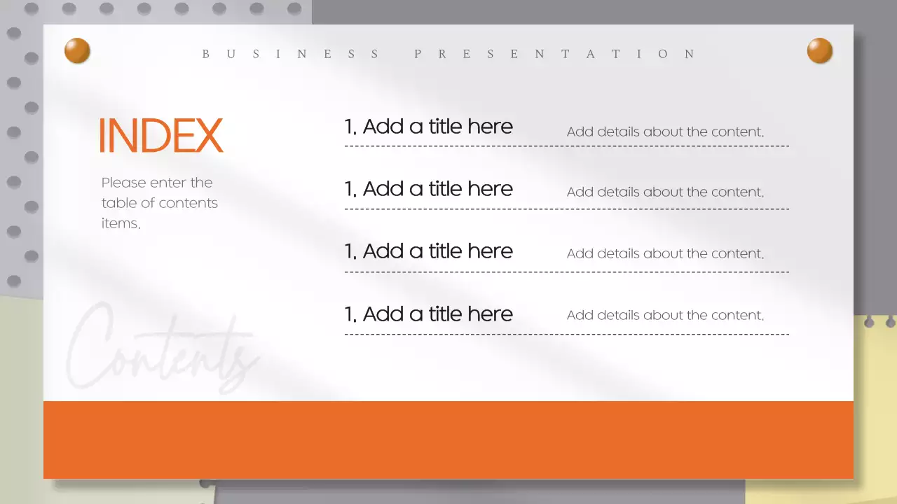 White Minimal Template Presentation