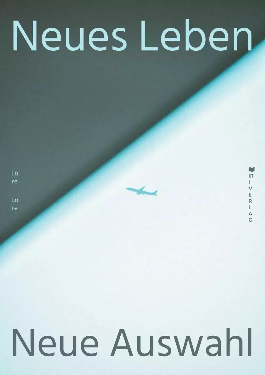 Hellblau minimalistischen Leben Lektionen Buchdeckel