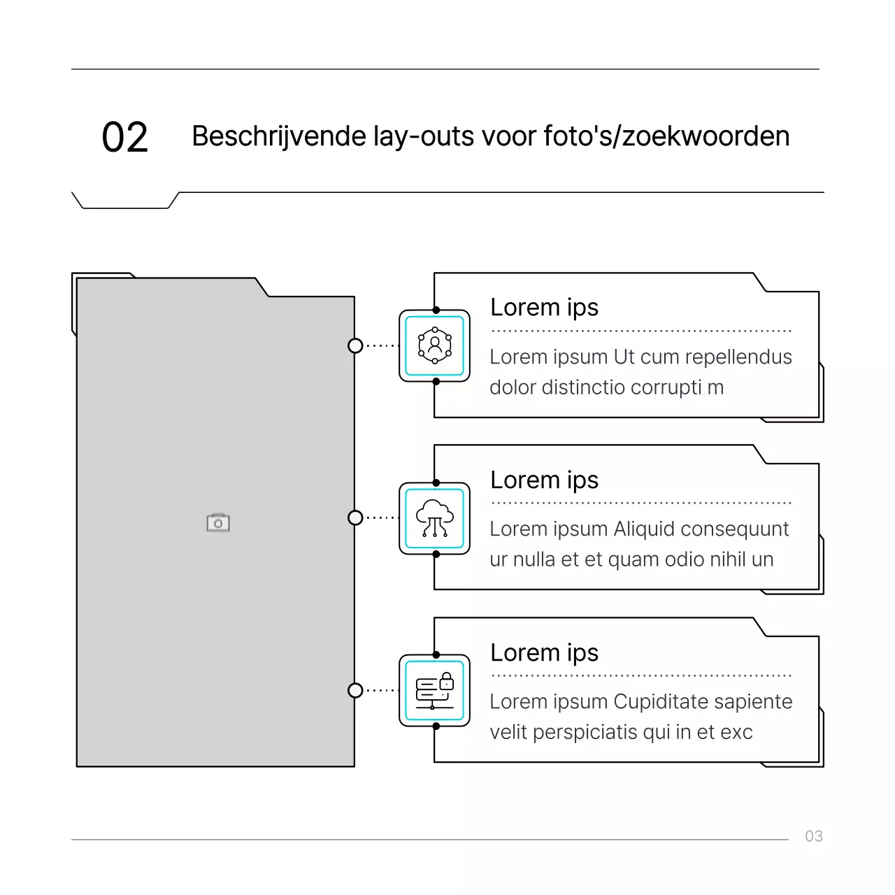 Lichtblauw eenvoudig technisch circuit conceptrapport