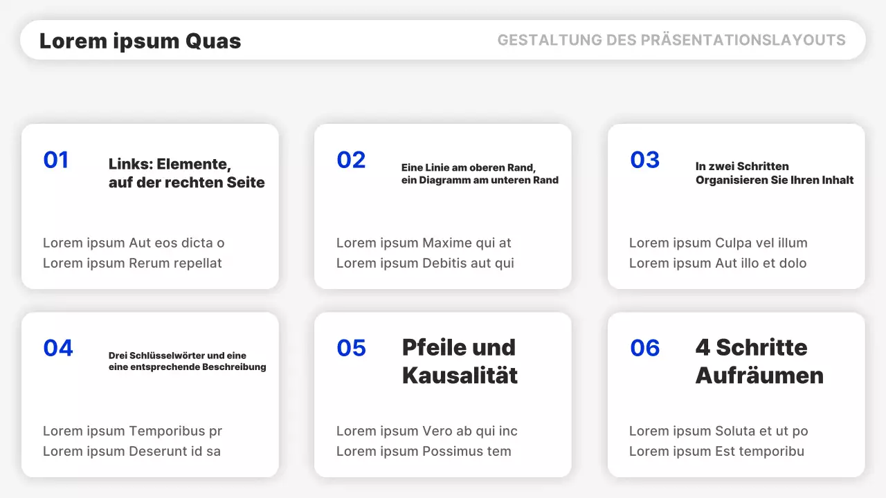 Ein einfacher Bericht in blauem und schwarzem Layout