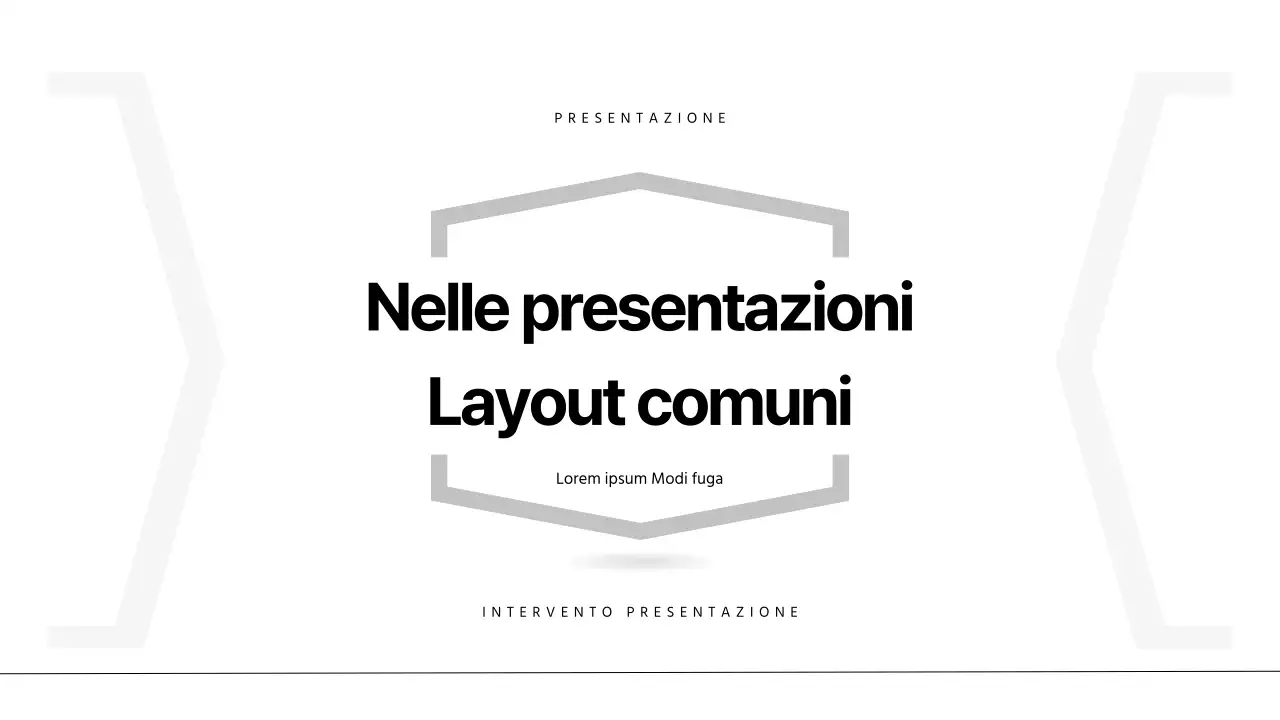 Rapporto in bianco e nero, layout moderno