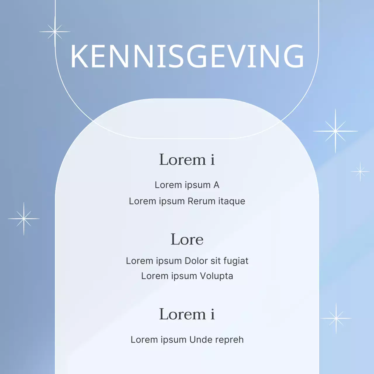 Promoot een eenvoudige nail art beauty shop in lichtblauw