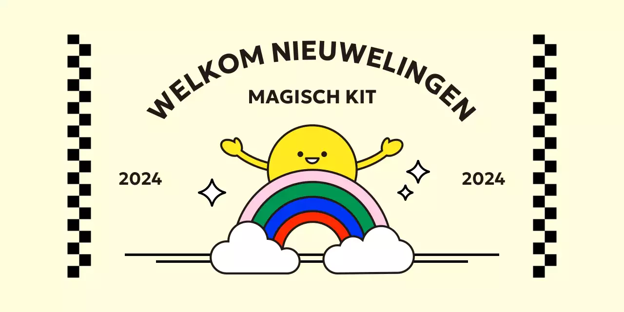 Ontwerp een Jaar in de Regenboog briefpapier