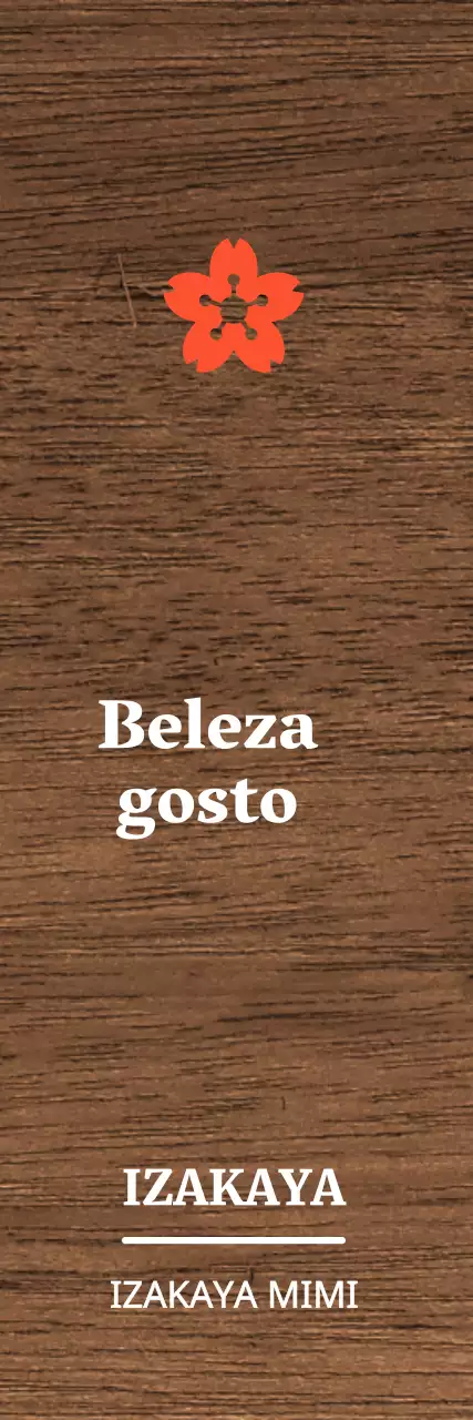 Um conceito de izakaya calmante em branco com toques de vermelho