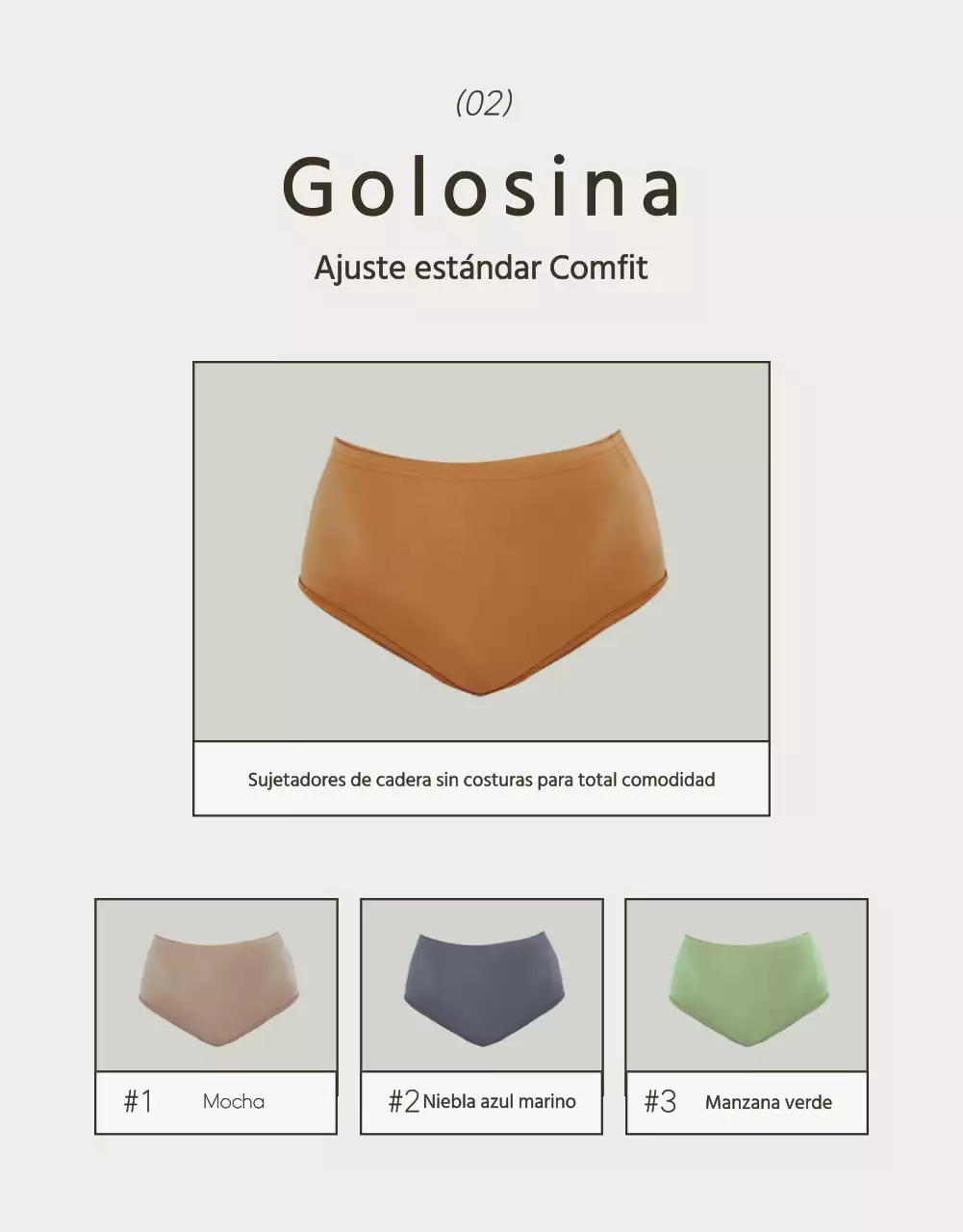 Anuncio de ropa interior simple en blanco y chartreuse