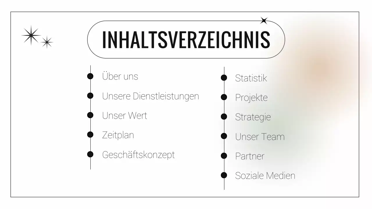 Minimalistischer Geschäftsbericht in Beige und Weiß