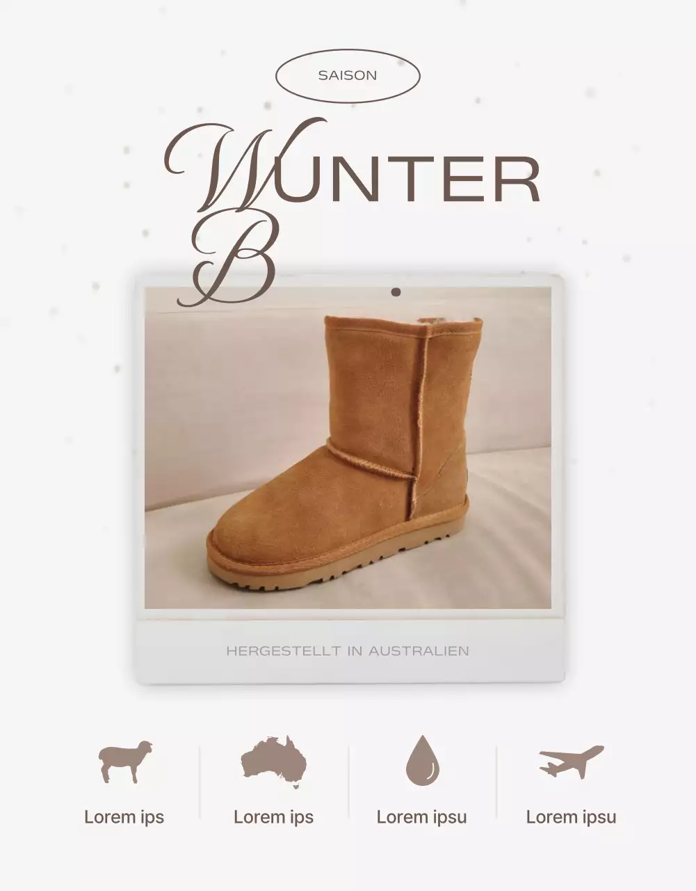 Über die einfachen braunen und roten Ugg-Stiefel