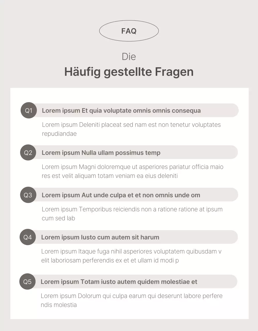 Werbung für ein einfaches Produkt in Beige und Braun