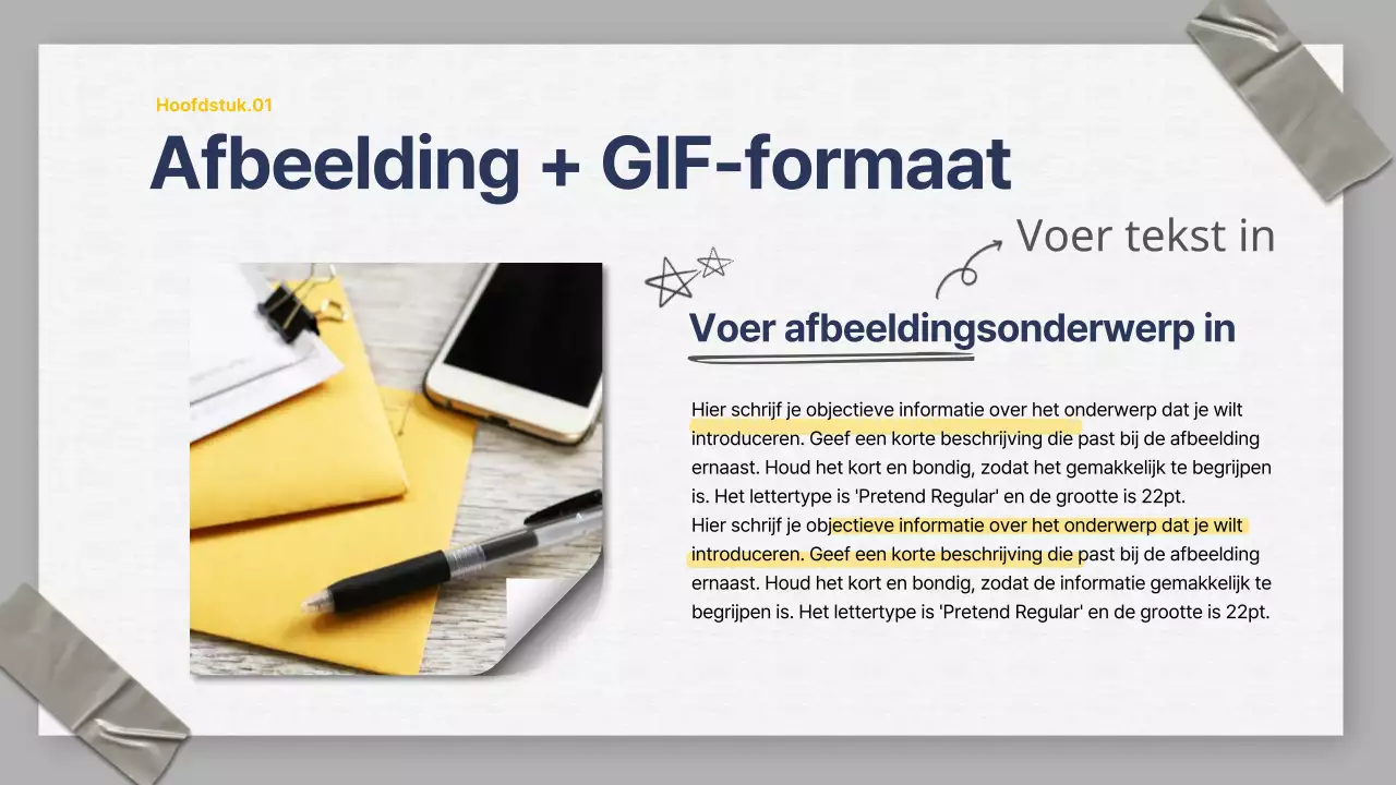 Een grijze en marineblauwe zakelijke organisatiepresentatie