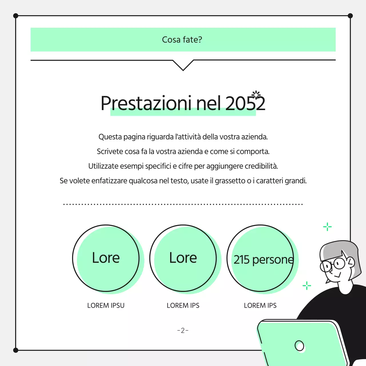 Carta intestata aziendale promozionale minimalista in chartreuse e nero